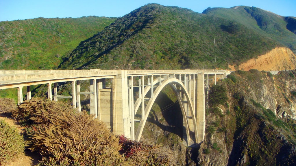 Die Bixby Bridge bei San Luis Obispo am Highway No 1.