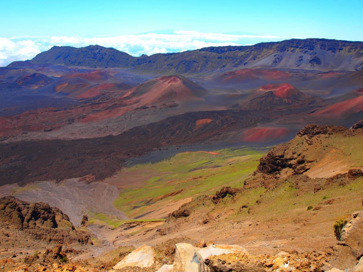 Vulkanlandschaft von Maui, Hawaii.
