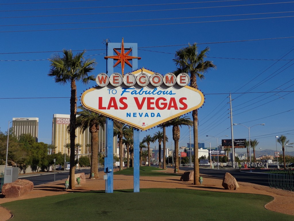 Das berühmte Las Vegas Zeichen.