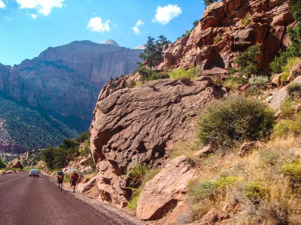 Wanderungen im Zion NP.