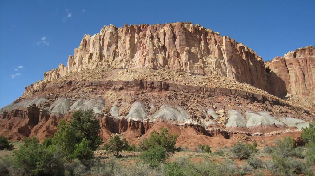 Die bunten Felsformationen im Capital Reef Nationalpark.