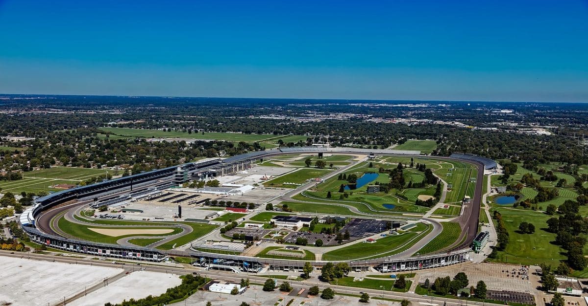 Indianapolis Speedway in Indiana von Oben